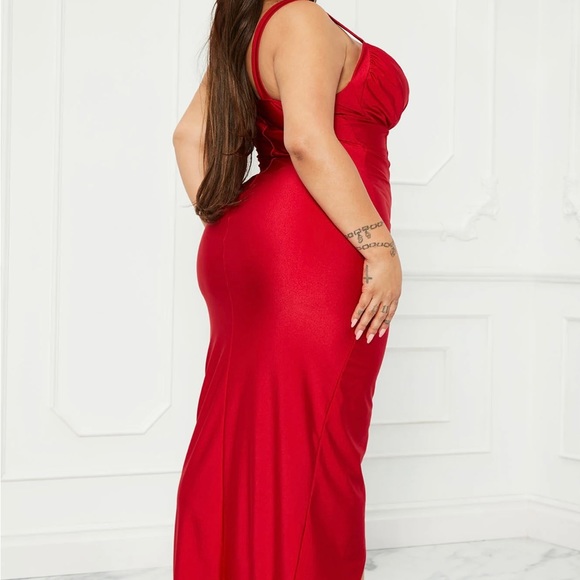 Red Sleeveless straps Maxi Dress Size XL New - Picture 11 of 13